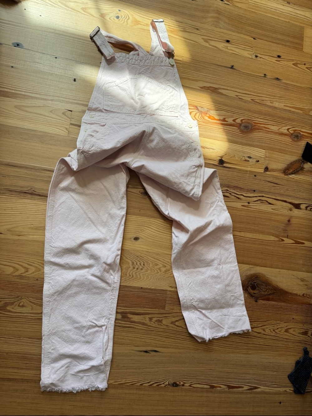 Jesse Kamm Pale Pink Cotton Overalls Xs